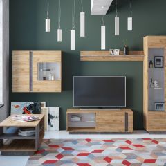 Арчи Полка 10.110, цвет дуб крафт золотой/камень тёмный, ШхГхВ 130х21,6х20 см. | фото 5