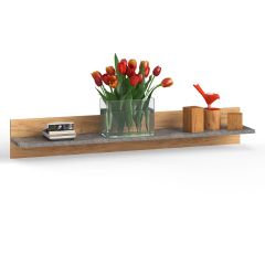 Арчи Полка 10.110, цвет дуб крафт золотой/камень тёмный, ШхГхВ 130х21,6х20 см. | фото 6