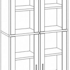 Шкаф-витрина Домино СУ(ш2в2)+4ФС | фото 3