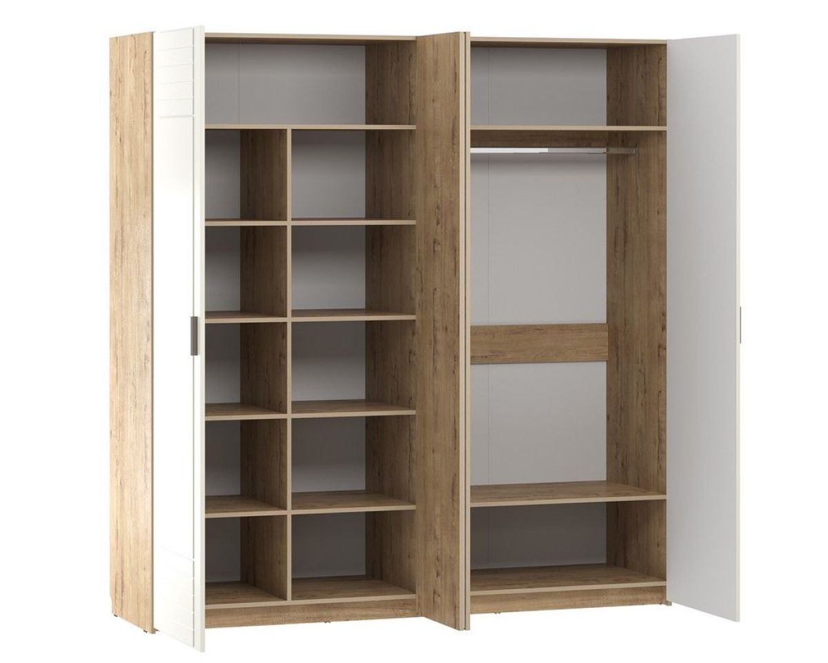 Спальня Livorno Шкаф комбинированный НМ 013.58 Х (Софт Панакота/Дуб Бунратти) | фото 2