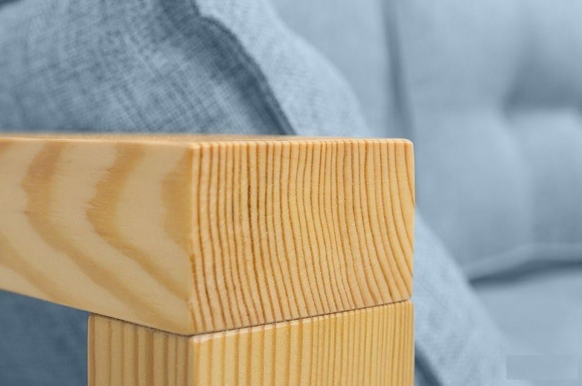 Диван двухместный DEmoku Д-2 (Синий/Белый) | фото 4