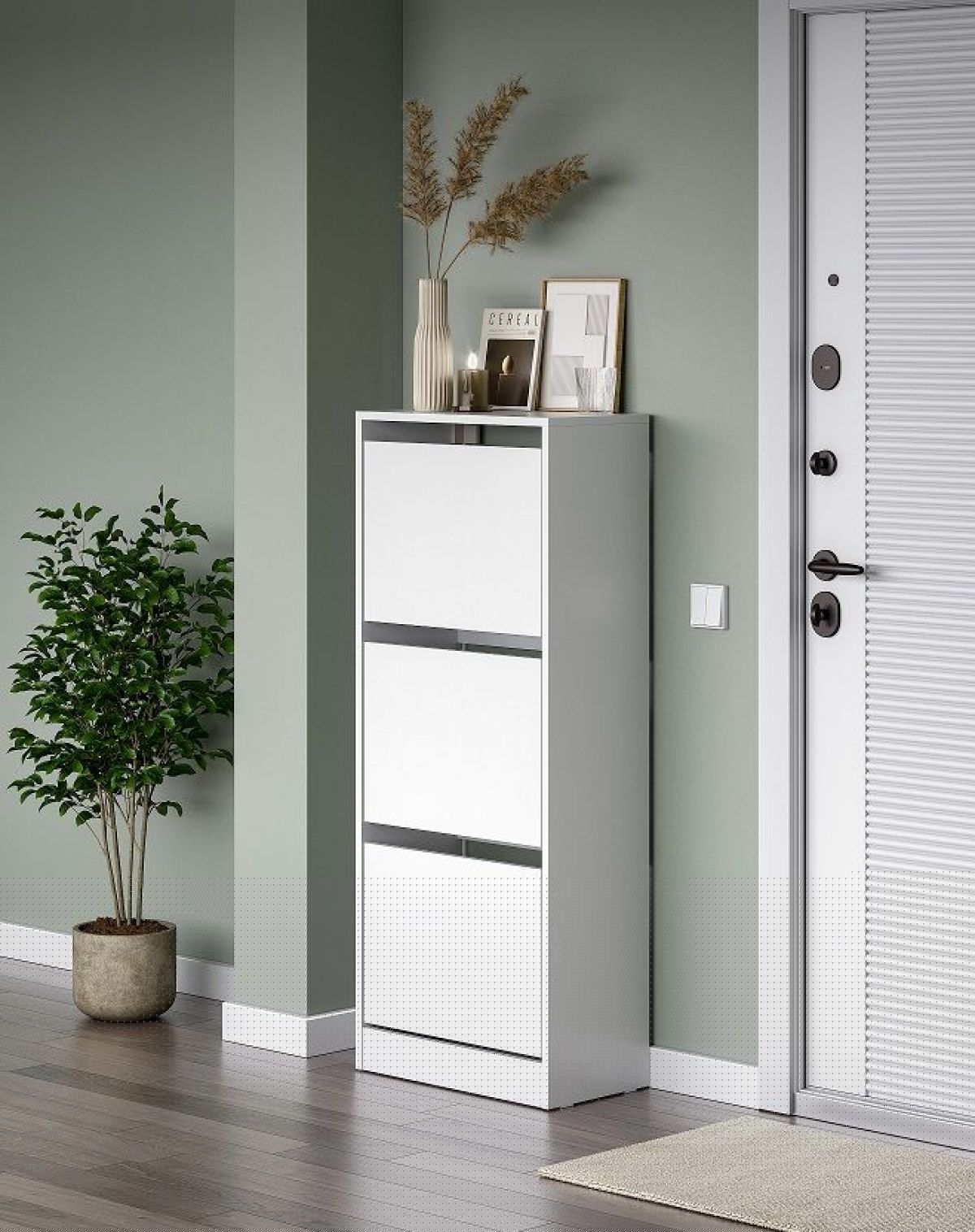 АЙДЕН Прихожая (модульная) белый | фото 17