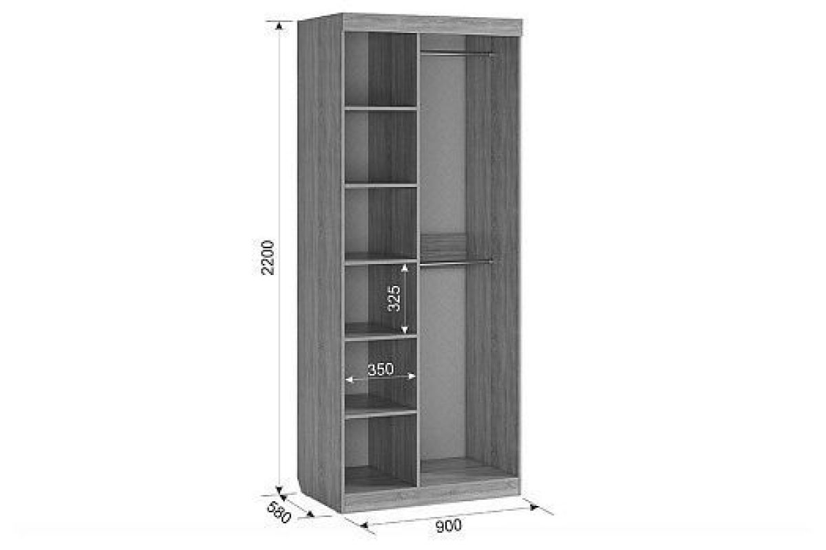 ЭНЕРДЖИ Шкаф 2-створчатый | фото 2