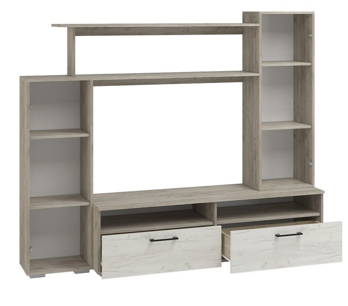 Гостиная Эмма МИНИ (Дуб Крафт серый/белый) | фото 2