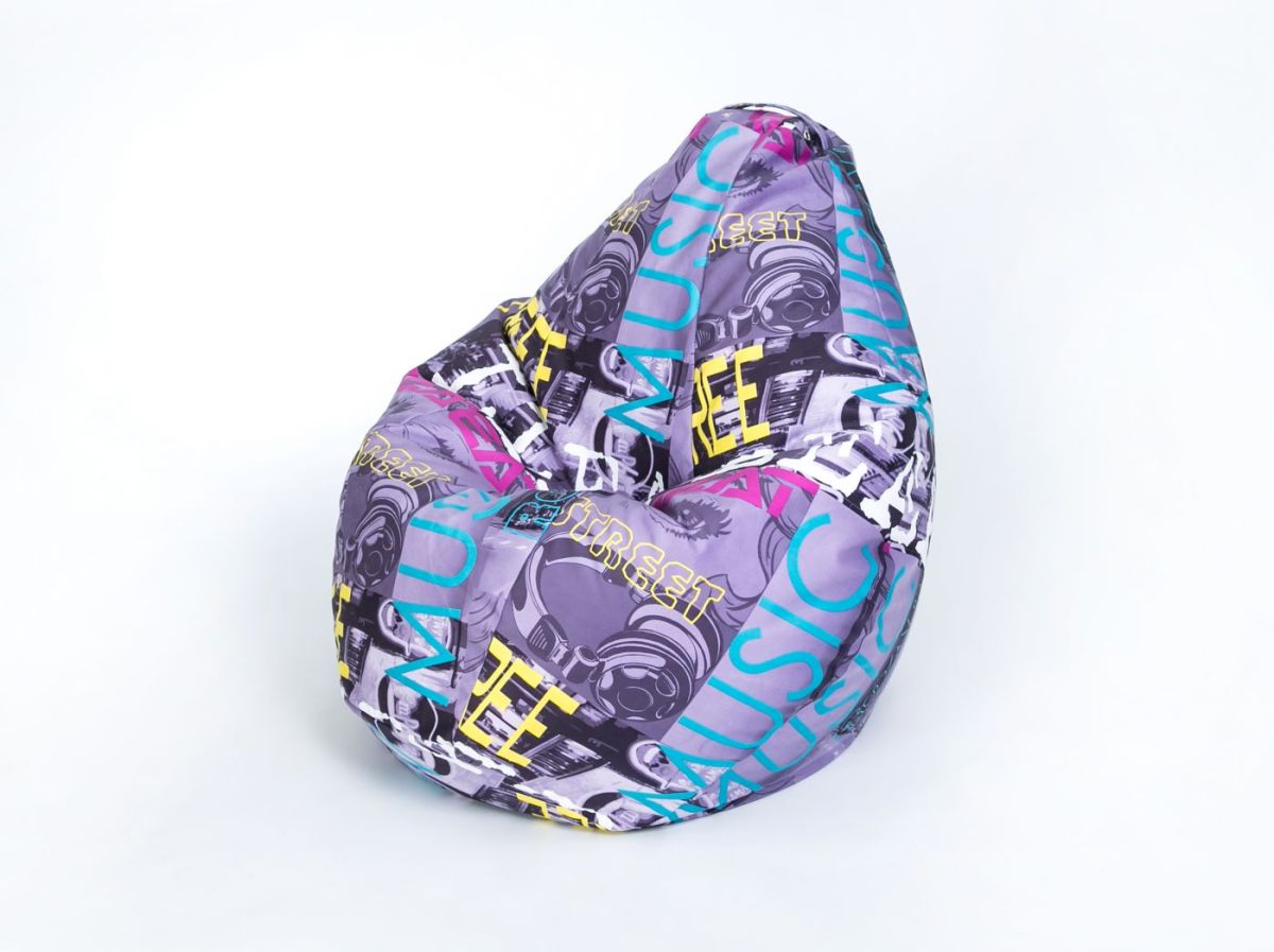 Кресло-мешок Груша Малое (700*900) Серия велюр "Принт" | фото 2
