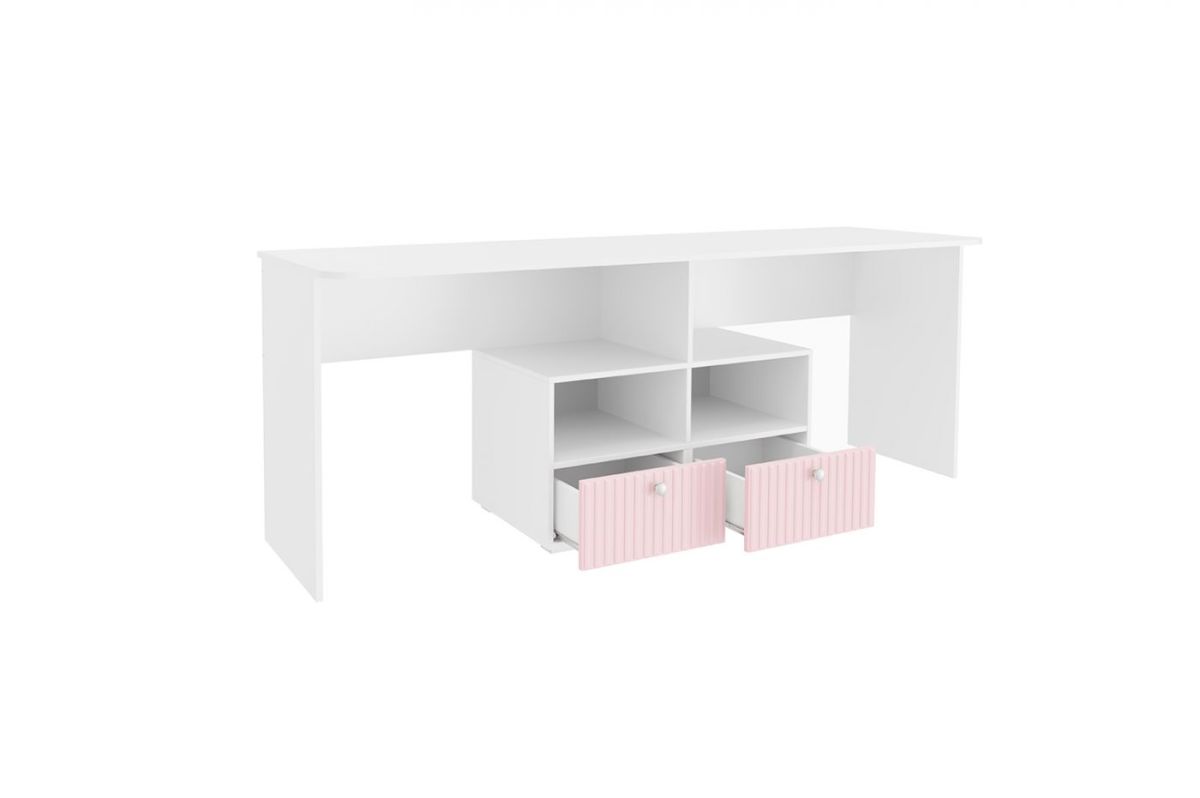 Детская Алиса ПМ-332.10 Стол письменный (с ящиками) МДФ розовый | фото 2