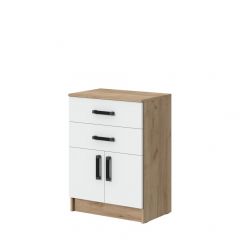 Спальный гарнитур Эконом (модульный) Дуб крафт золотой/Белый текстурный | фото 5