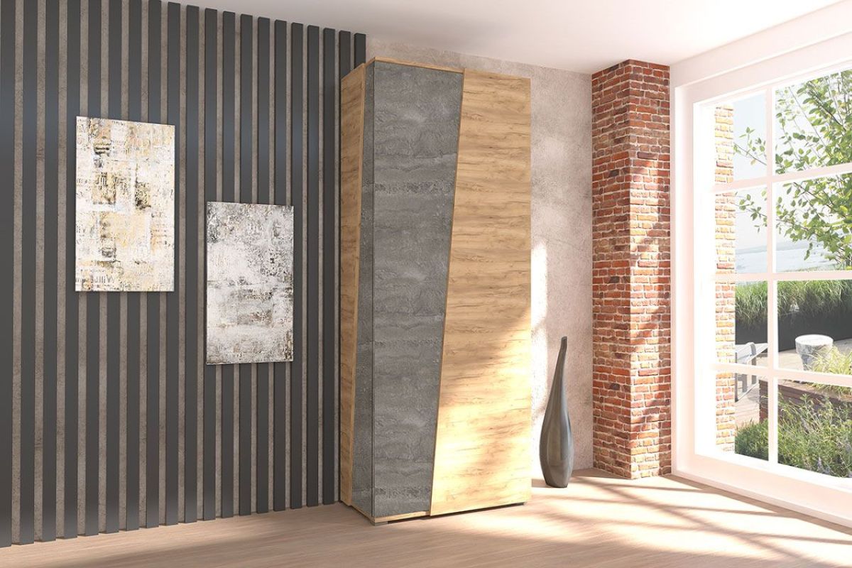 Модульная гостиная Аллегро-10 (дуб крафт золотой-камень темный) | фото 6