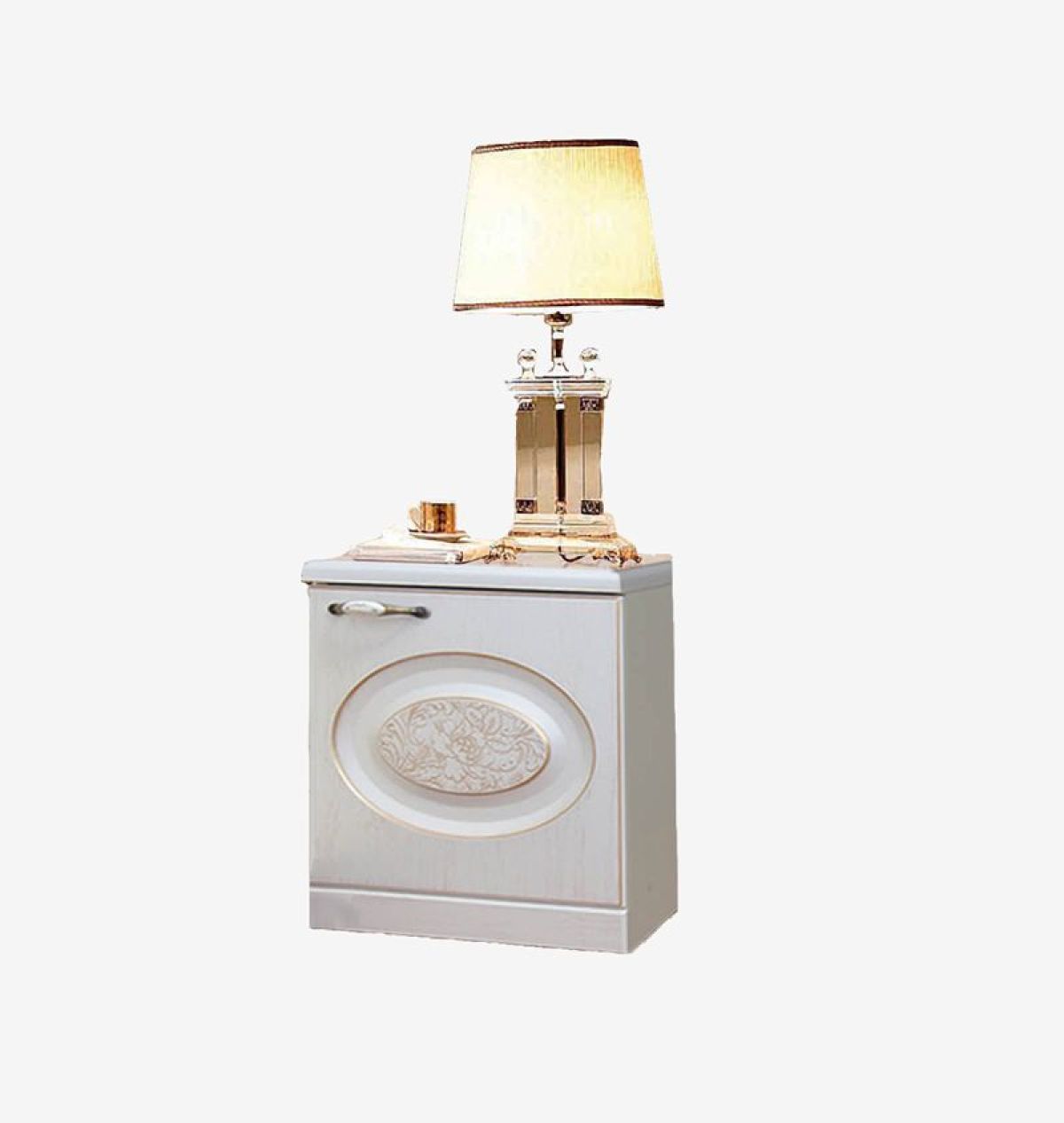 Модульная спальня Прованс-2 (Бежевый/Текстура белая платиной золото) | фото 5