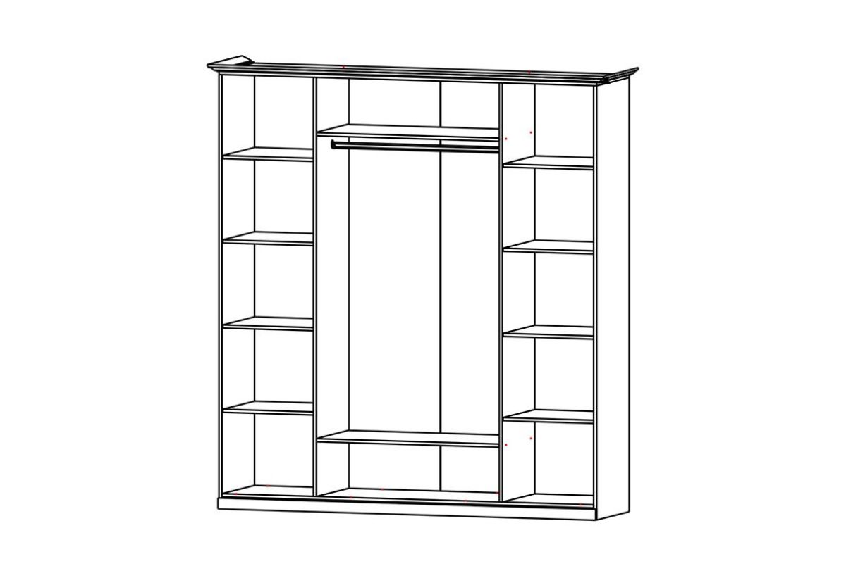 Модульная спальня Прованс-2 (Итальянский орех/Груша с платиной черной) | фото 2