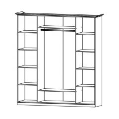 Модульная спальня Прованс-2 (Итальянский орех/Груша с платиной черной) | фото 2