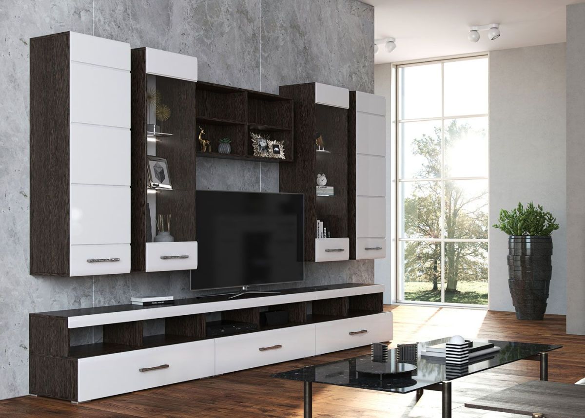 Фиеста №15 Комод с 6ю ящ (Венге/Белый глянец) | фото 3