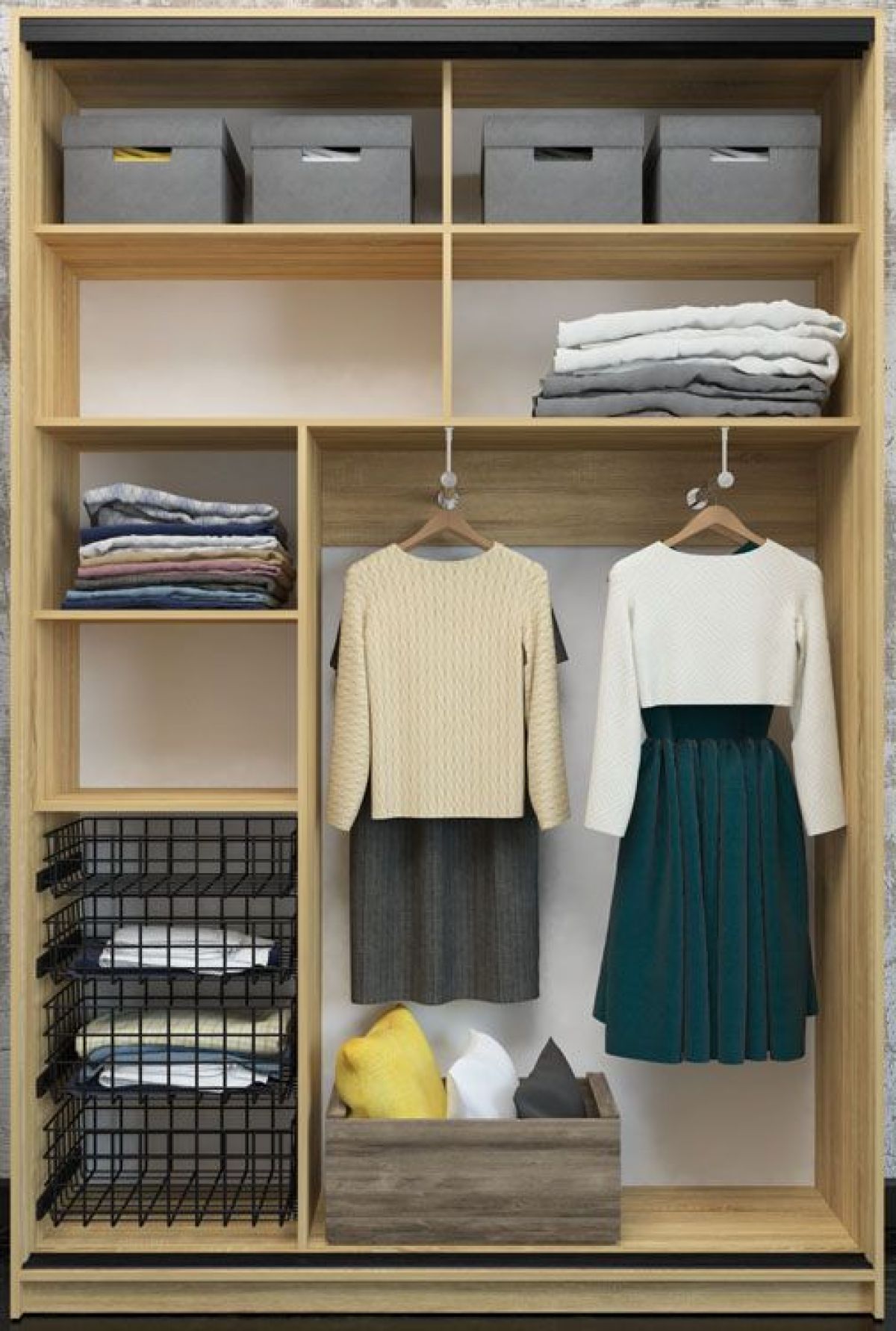 Шкаф-купе Лофт 1600 Шк16-47 (Дуб Сонома) | фото 2