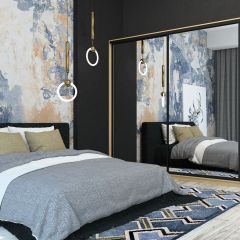 Шкаф-купе Лофт 2400 Шк24-47 (Дуб Сонома) | фото 12