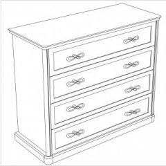Комод широкий Натали 4 ящика | фото 3
