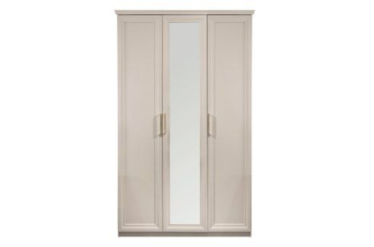 Шкаф 3-х ств с зеркалом Мокко (бежевый) | фото 2