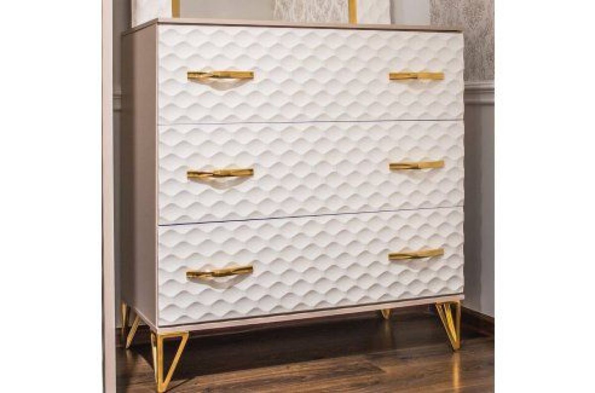 Комод Lara 3-и ящика (белый глянец) | фото 2