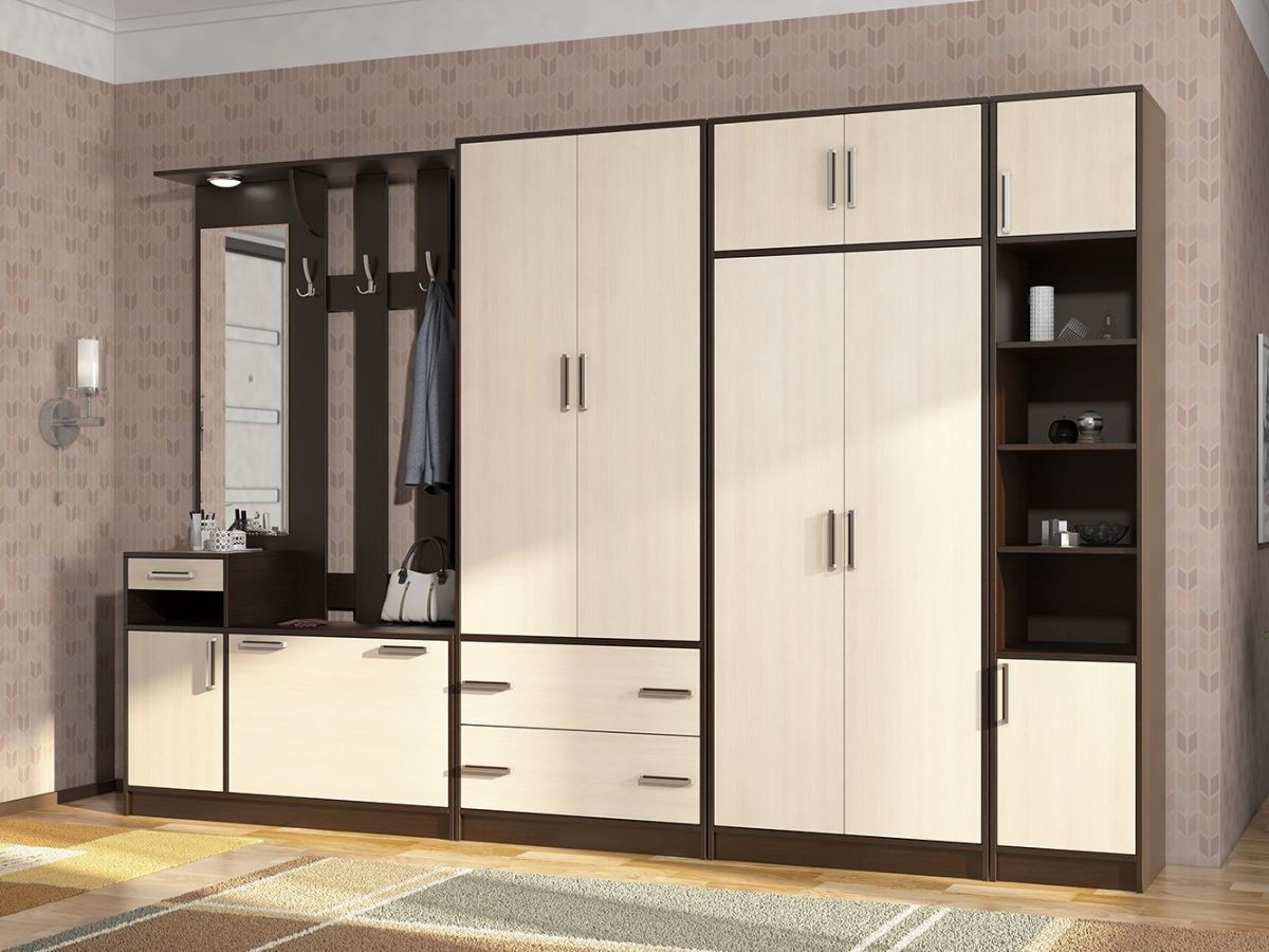 Прихожая ДИАНА-4 сек №14 (Венге/Дуб молочный) | фото 3