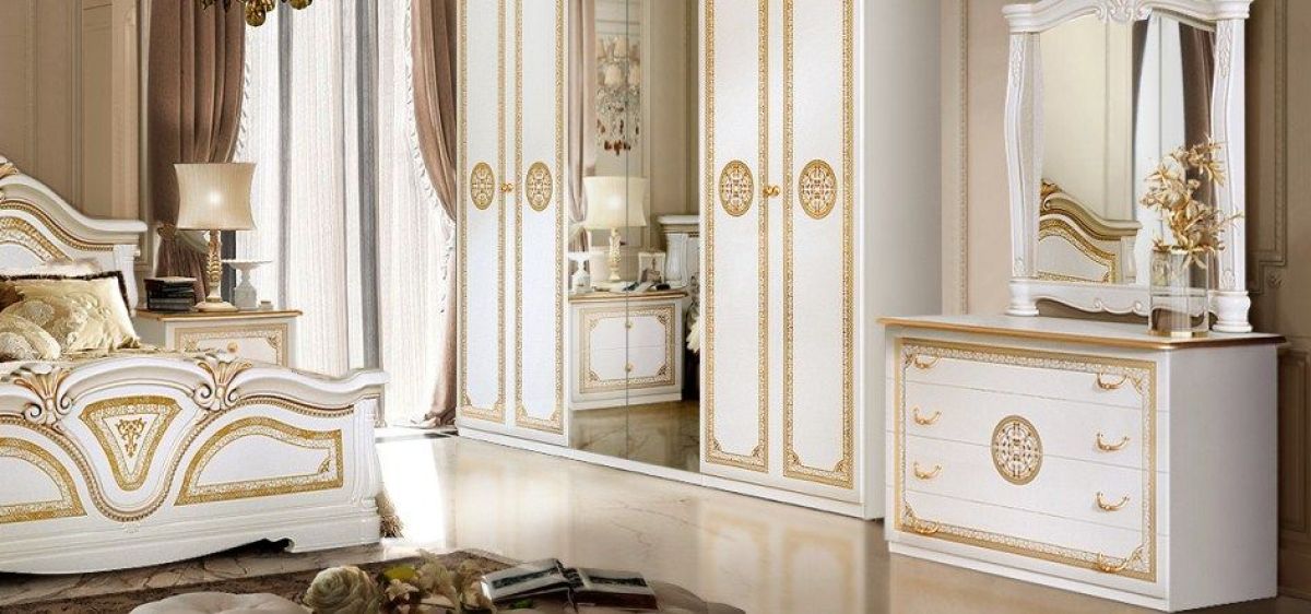 Комод (12.230) Грация (белый/золото) | фото 2