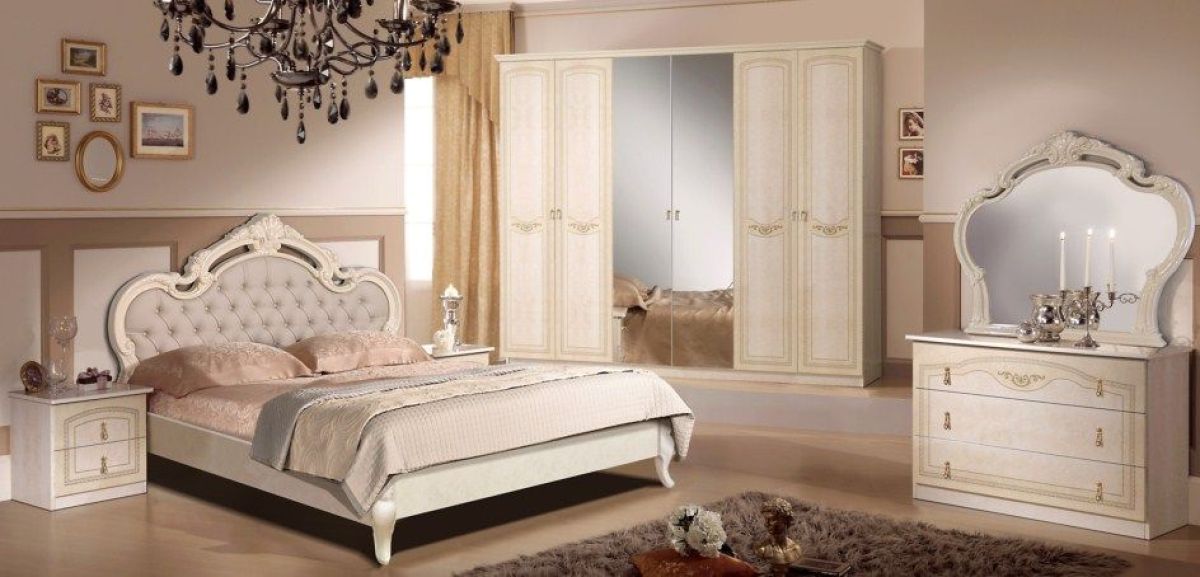 Шкаф 6-ти дверный с зеркалами (08.246) Ирина (беж) | фото 3