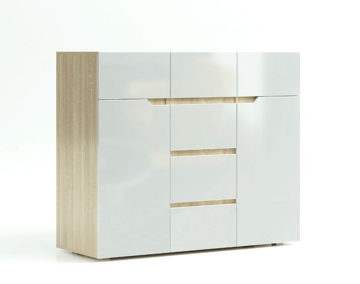 ТРИО Спальный гарнитур (модульный) сонома/белый | фото 14