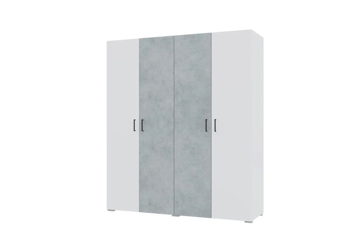 Спальный гарнитур NOVA (модульный) белый/бетон | фото 5