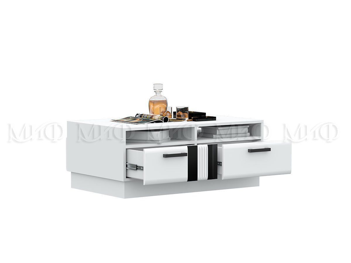 МАГНОЛИЯ Стол журнальный (Белый глянец/Белый) | фото 2