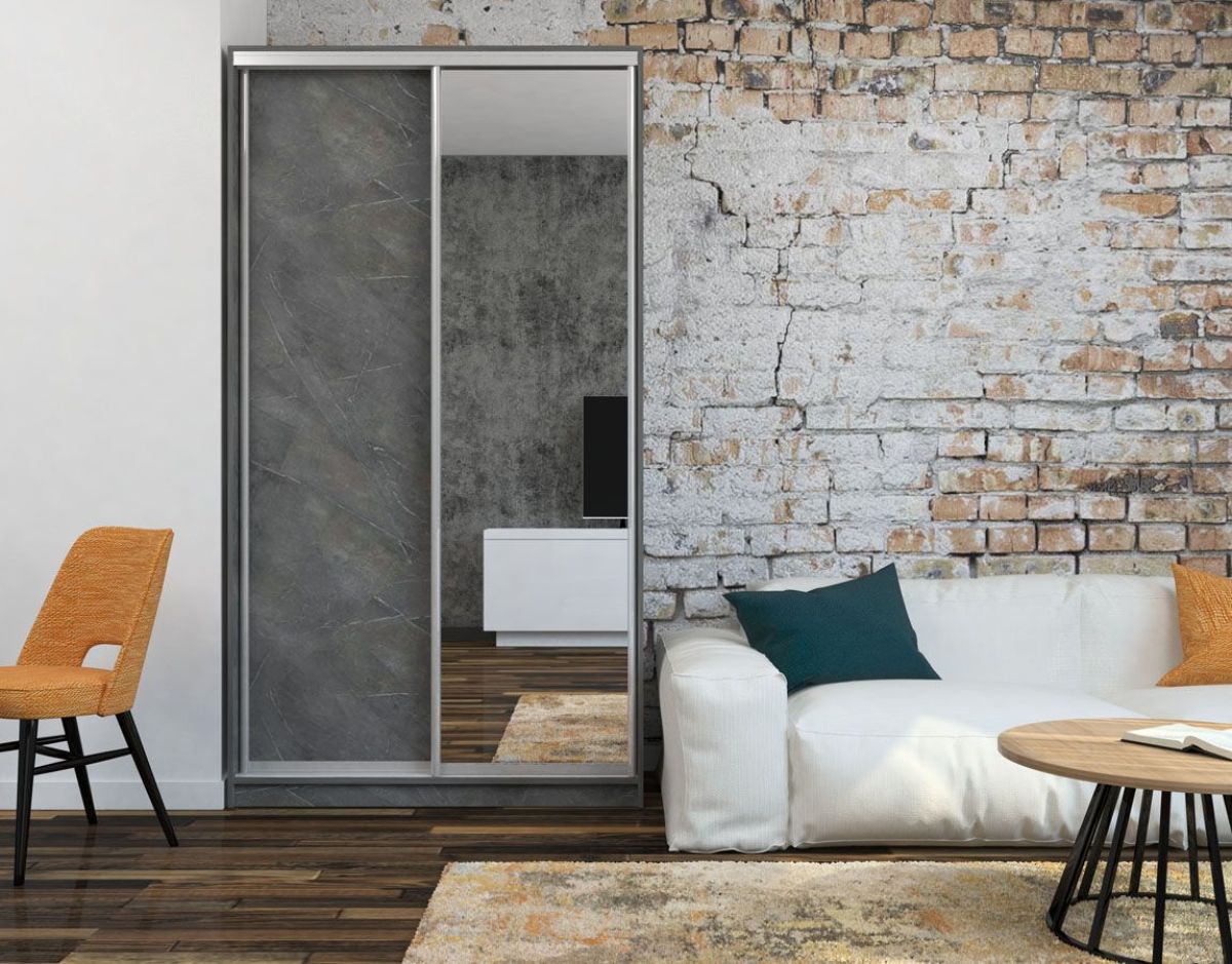 Шкаф-купе Ксения 1600 ЛДСП/Зеркало (ЛДСП 2 кат.) | фото 4