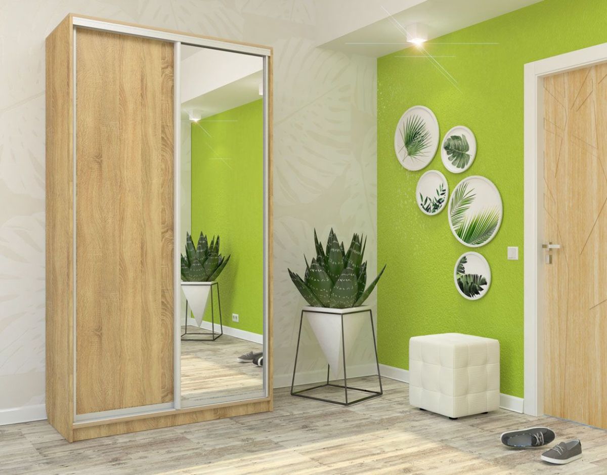 Шкаф-купе Ксения 1600 ЛДСП/Зеркало (ЛДСП 2 кат.) | фото 8