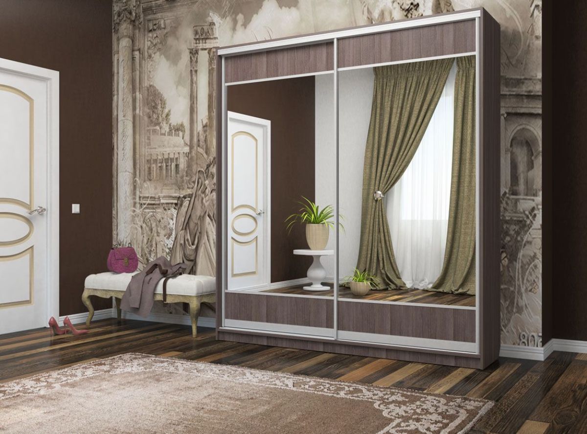 Шкаф-купе Светлана 2000 ЛДСП/Зеркало/ЛДСП (ЛДСП 2 кат.) | фото 5