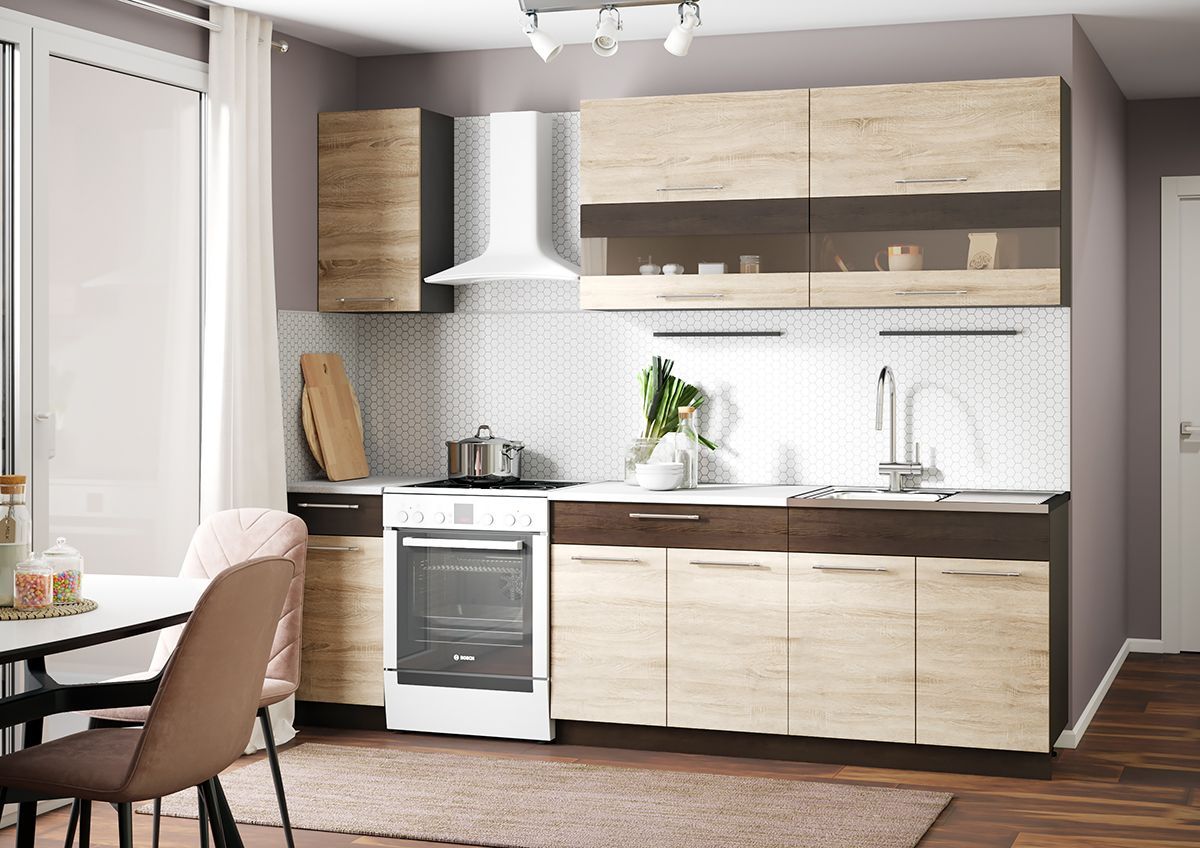 Кухонный гарнитур Маша (2000) венге/дуб сонома-венге | фото 3