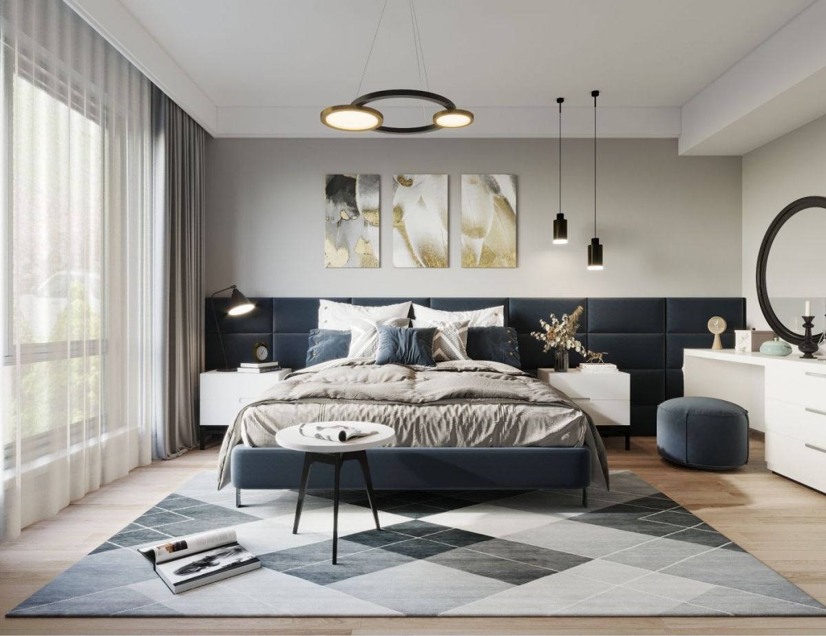 Мягкие панели ПРЯМОУГОЛЬНИКИ 30*60 (4 шт.) для спальни | фото 24