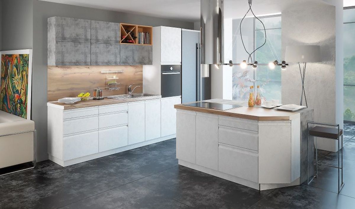 Кухонный гарнитур Бронкс (модульный) Доломит | фото 7