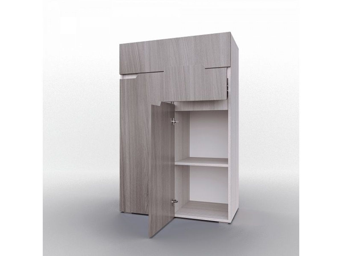 ТРИО Спальный гарнитур (модульный) серебряный орех/ясень шимо | фото 5