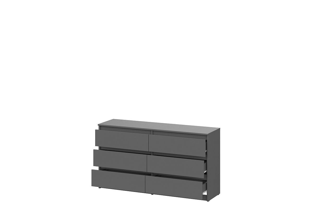 ДЕНВЕР Комод с ящиками (1,38м) Серия 2 (Графит серый) | фото 3