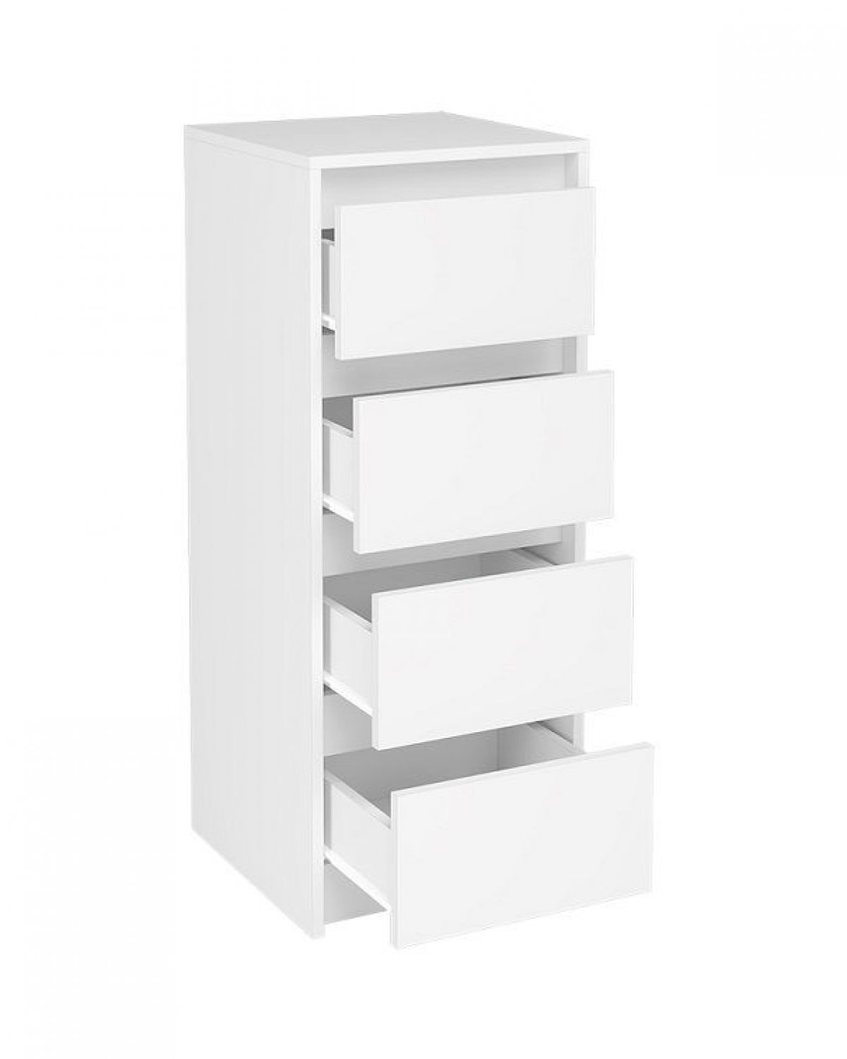 АЙДЕН КМ06-400 Комод 4 ящика (белый) | фото 2