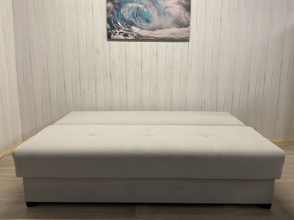 Диван Комфорт-1 (НПБ) велюр Luma 13 св.серый | фото 4