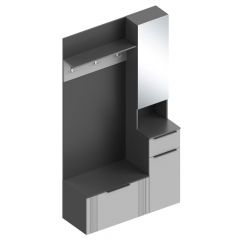 ВИТА Прихожая (модульная) темно серый | фото 2