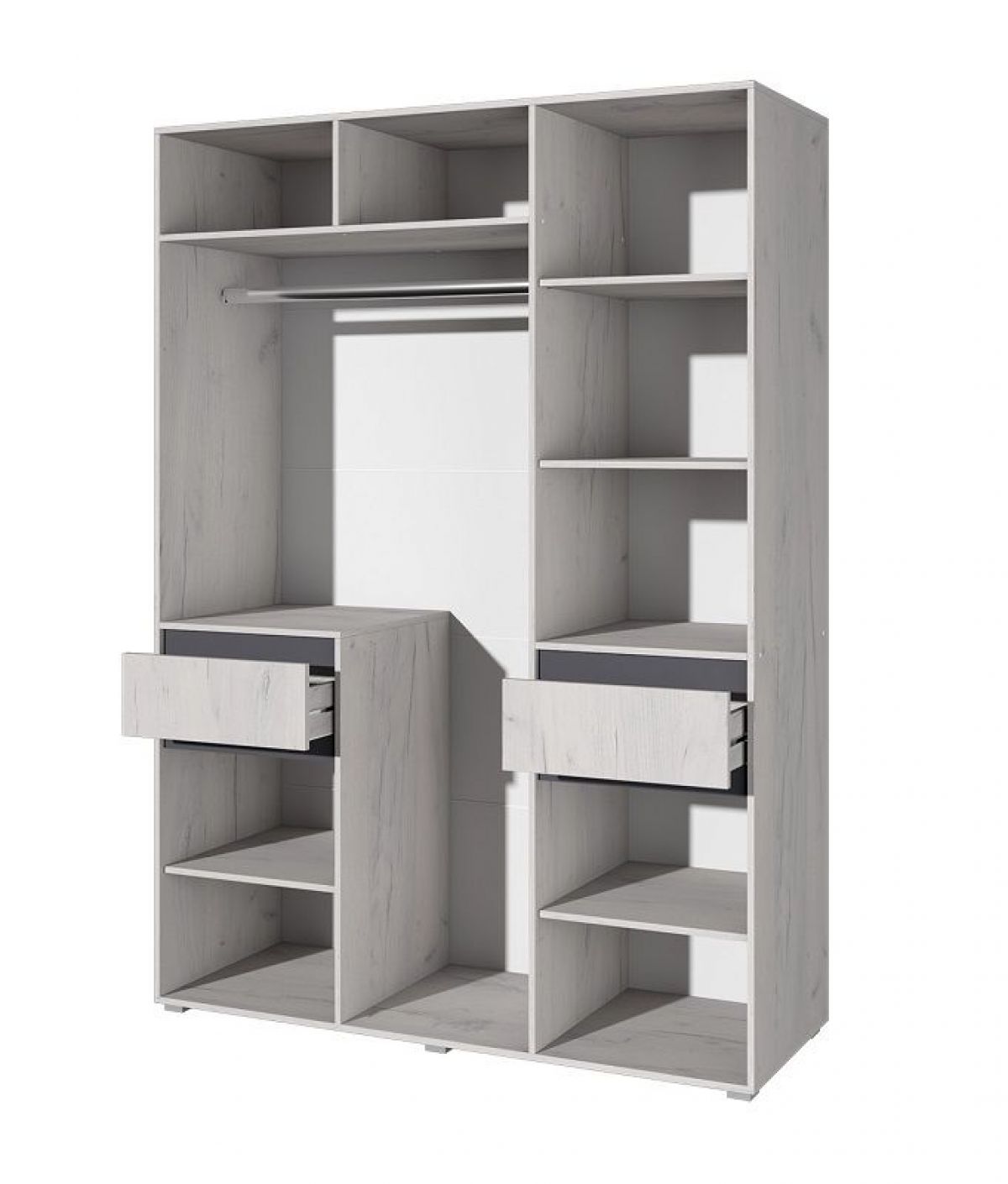 Спальный гарнитур Лиана (Дуб Крафт Белый/Графит) | фото 13