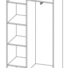ДАРЬЯ Шкаф (Крафт серый/Крафт белый) гостиная | фото 6