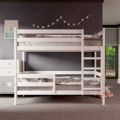 Кровать двухъярусная без крыши 80*160 Белый | фото 2