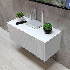 Тумба подвесная под ТВ LINES MTV1-MA 750 Белый глянец (Белый-M 10.1.1) | фото 7