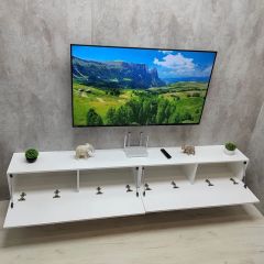 Тумба подвесная под ТВ LINES MTV4-MA 1150 Белый глянец (Белый-M 10.1.1) | фото 12