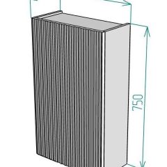Шкаф навесной для ванной MH7-MA 450х750 (Белый-М 10.1.1) Белый глянец | фото 10