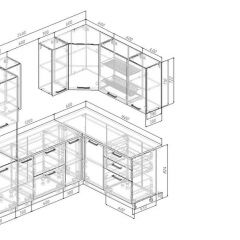Кухонный гарнитур Белый Глянец 2400*1600 (Стол. 38мм) | фото 2