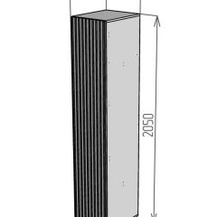 Шкаф Linnea MHR-1-3 2050х400х510 (Белый-М 11.1.2) | фото 2