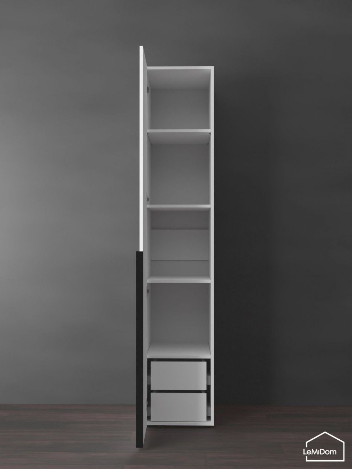 Шкаф Linnea MHR-1-3 2050х400х510 (Белый-М 11.1.2) | фото 7