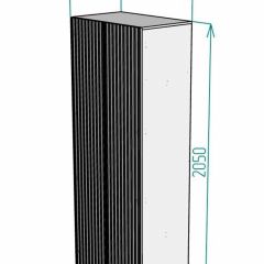 Шкаф Linnea MHR-2 2050х800х510 (Белый-М 11.1.2) | фото 2