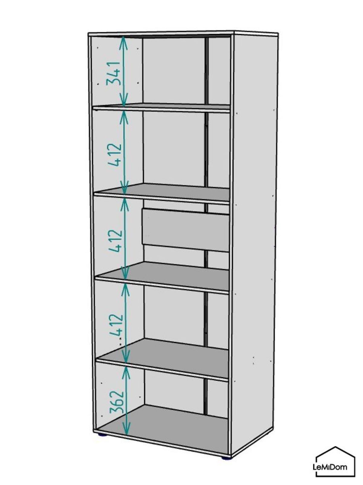 Шкаф Linnea MHR-2-2 2050х800х510 (Белый-М 11.1.1) | фото 3
