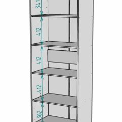 Шкаф Linnea MHR-2PO-2 2050х800х510 (Белый-М 11.1.1) | фото 3